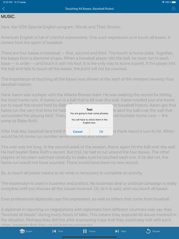 ภาพหน้าจอของ Polyglot - English Listening iPad 