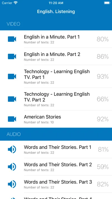 ภาพหน้าจอของ Polyglot - English Listening