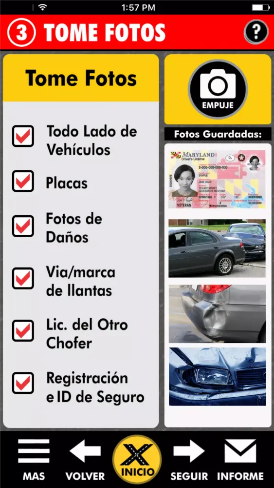 AxiKit Accident Report Kit - ES - Spanish Version Screenshots