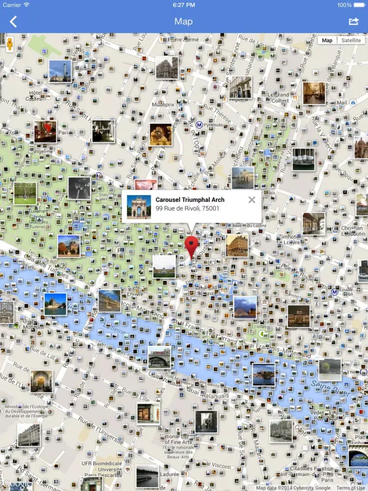 Paris Places Guide iPad  Screenshots