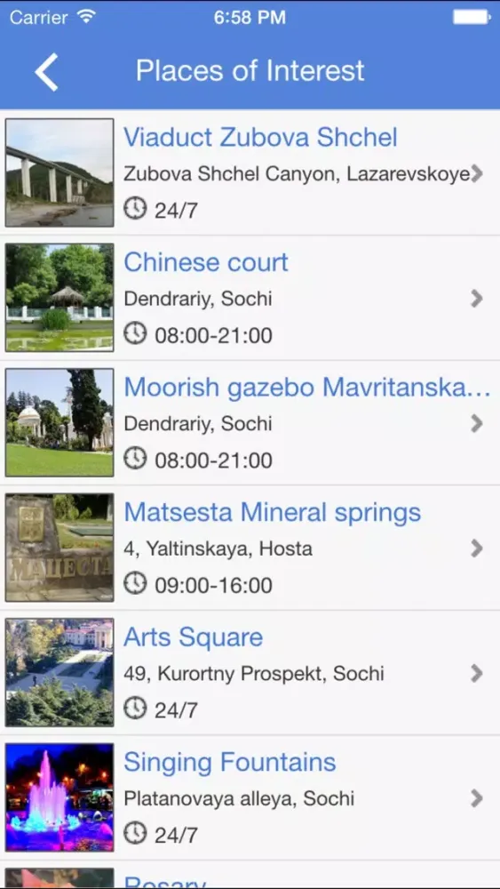 Ảnh chụp màn hình của Sochi