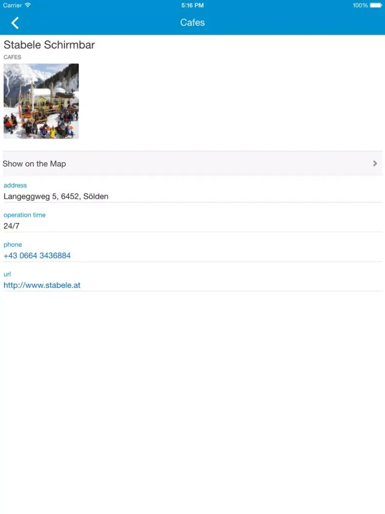 Ảnh chụp màn hình của Soelden Places Guide iPad 