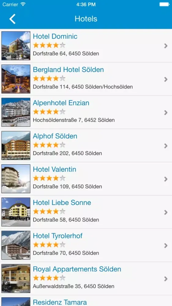 Ảnh chụp màn hình của Soelden Places Guide