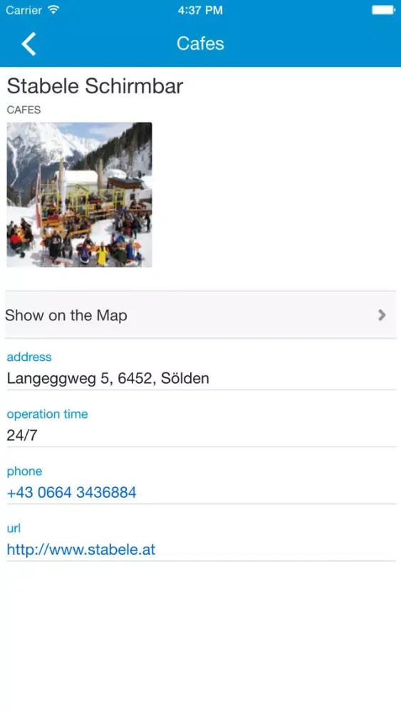 Ảnh chụp màn hình của Soelden Places Guide