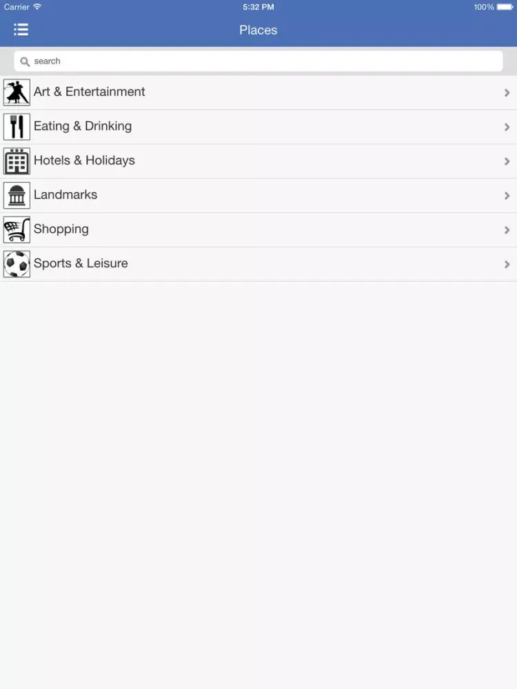 Capturas de pantalla de Whistler Blackcomb Places Guide iPad 