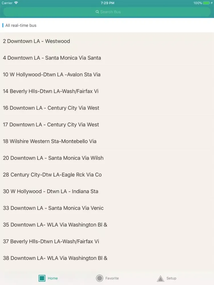 تصاویر LA Bus Tracker iPad 