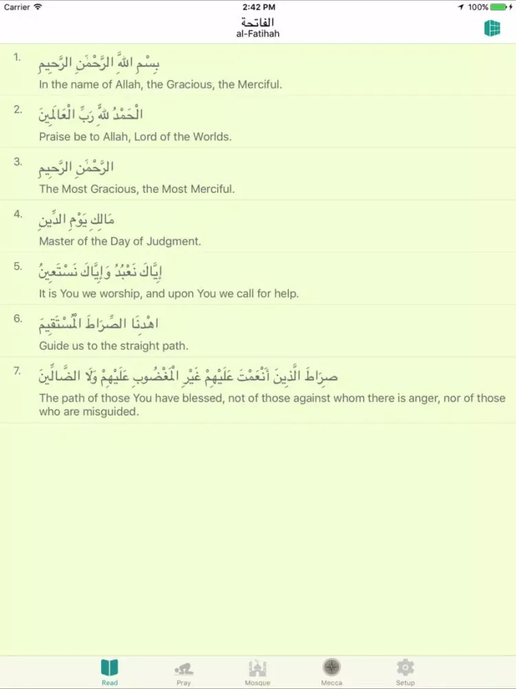 Capturas de pantalla de Muslim - Pray time and Quran iPad 
