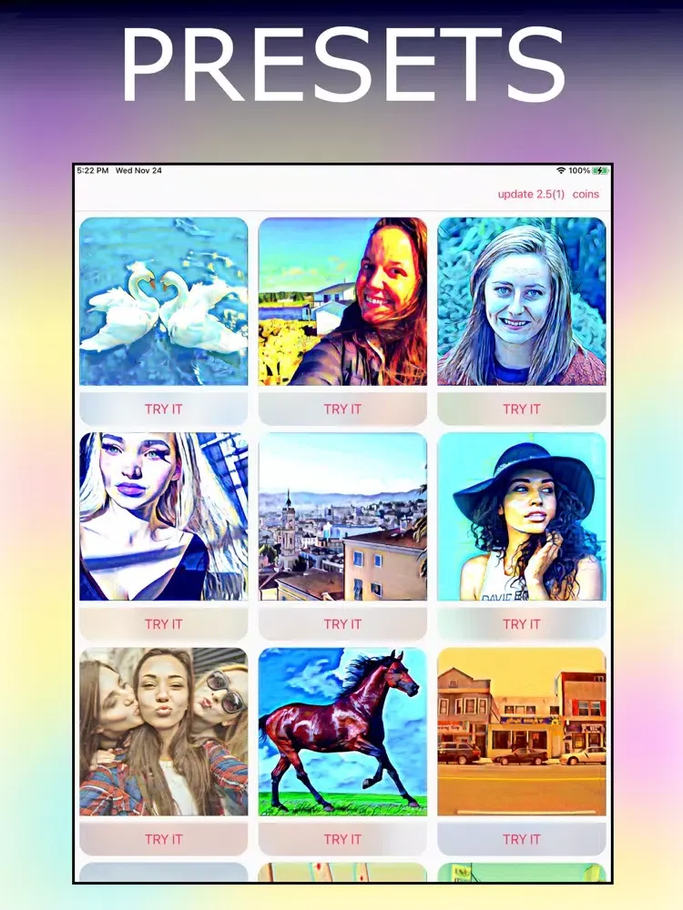Picsaura Filters iPad  سکرین شاٹس