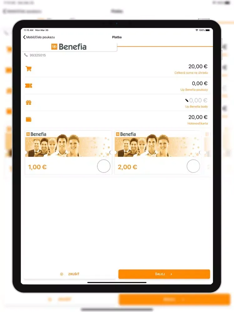 تصاویر Up Benefia OnePOS iPad 