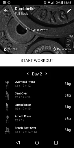 Dumbbell Home Workout Screenshots