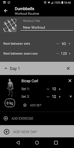 Dumbbell Home Workout Screenshots