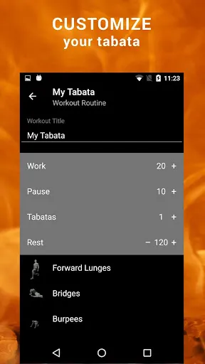 Ảnh chụp màn hình của Tabata HIIT. Interval Timer