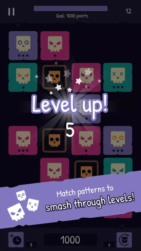 Capturas de tela do Sugar Skulls - A Sweet Pattern Matching Puzzle Game