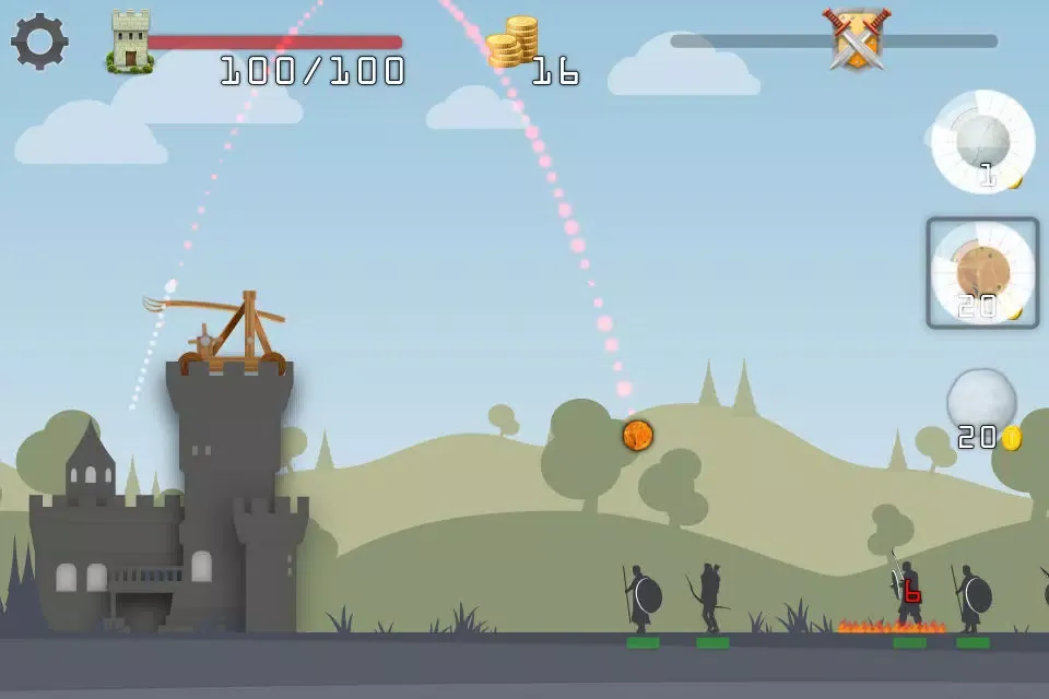 Tangkapan skrin Panic Castle