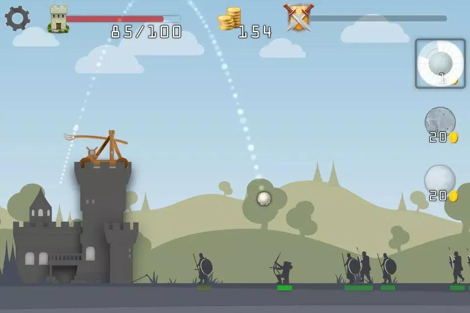 Tangkapan skrin Panic Castle