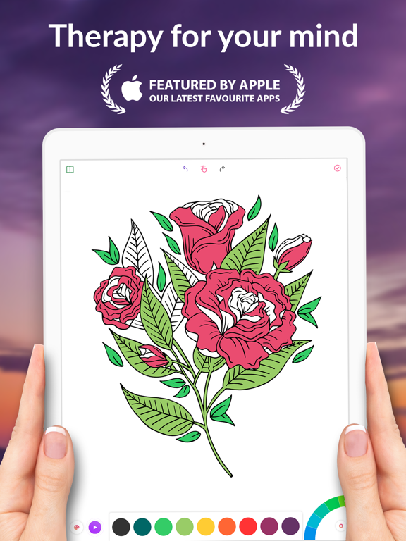 Colorgram: Adult coloring book iPad  Screenshots