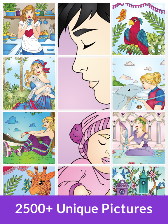 Colorgram: Adult coloring book iPad  Screenshots