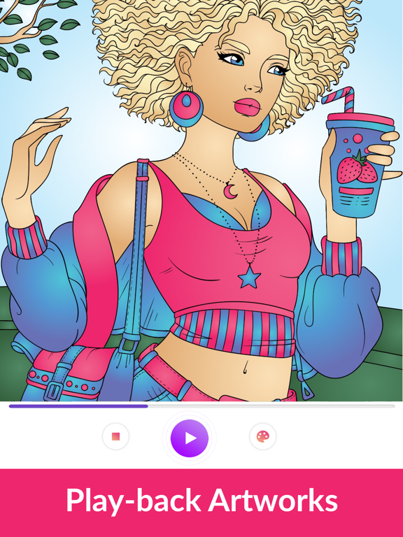 Colorgram: Adult coloring book iPad  Screenshots