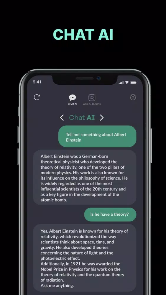 ภาพหน้าจอของ AI Chat - Ask AI