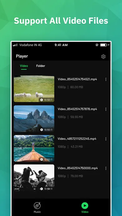 Video Player : MP3 Player应用截图