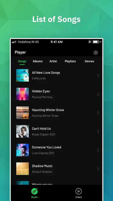 Video Player : MP3 Player应用截图