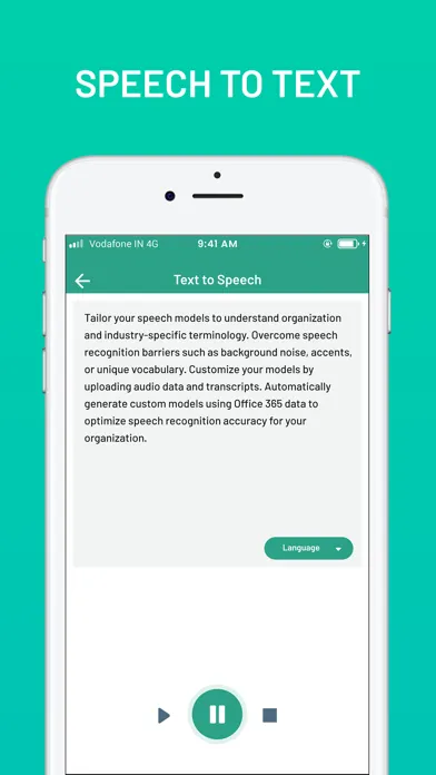 Tangkapan layar Text To Speech : Voice Memo