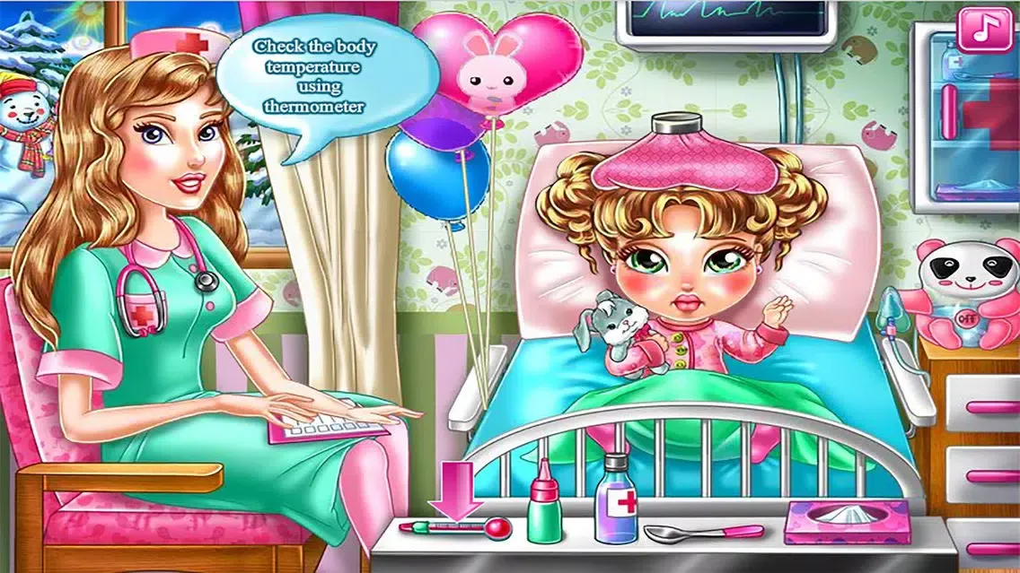 First Aid Treatment:Baby Flu - Kids Care Doctor Simulator Game应用截图