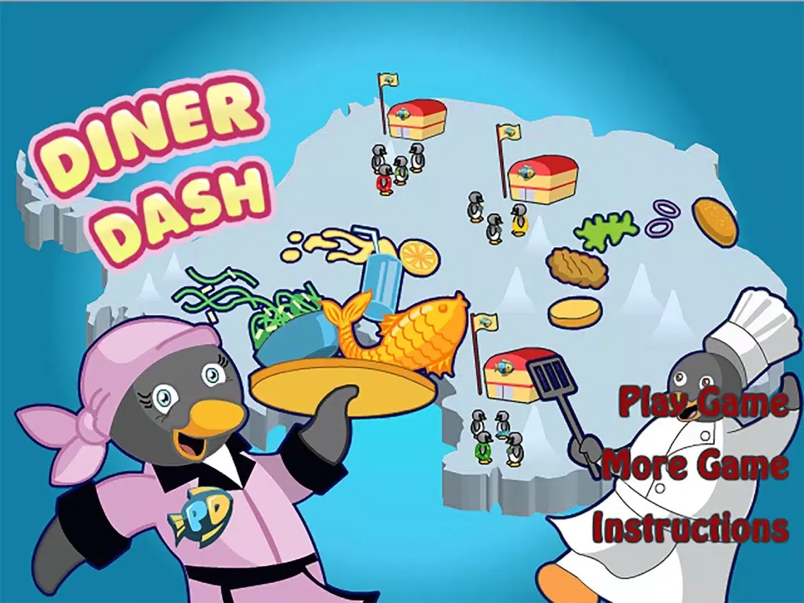 Penguin Diner Dash:Restaurant Story iPad 應用截圖