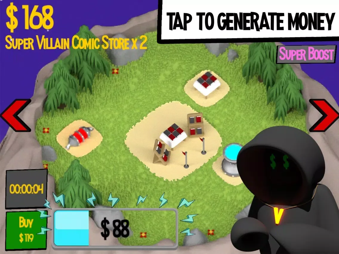 Tangkapan layar Idle Villain Empire iPad 