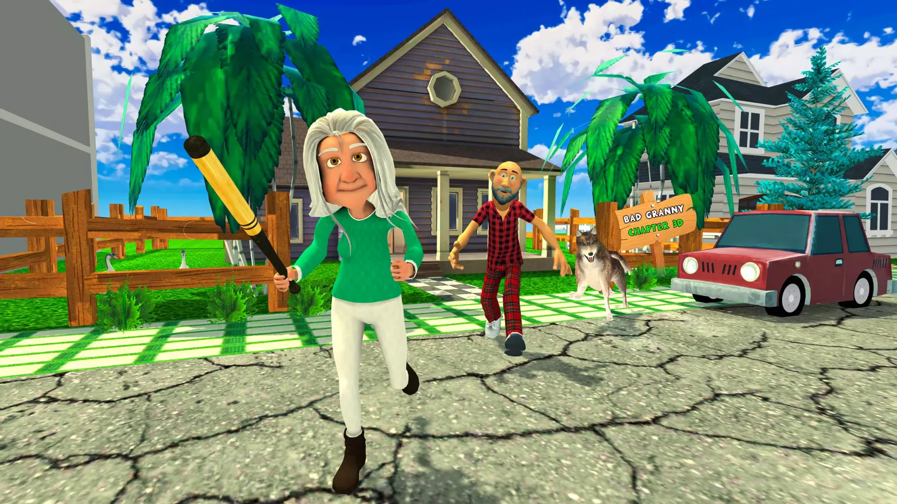 Scary Bad Granny Neighbor Game 스크린샷