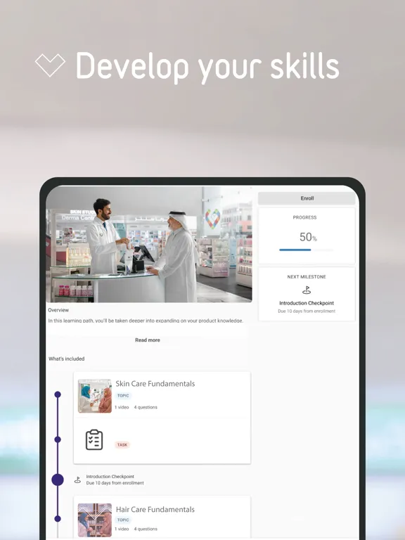 Ảnh chụp màn hình của Nahdi Academy iPad 