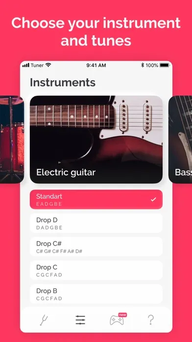 Tuner: guitar, ukulele, bass Screenshots