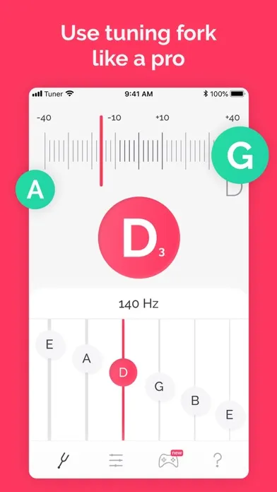 Tuner: guitar, ukulele, bass Screenshots