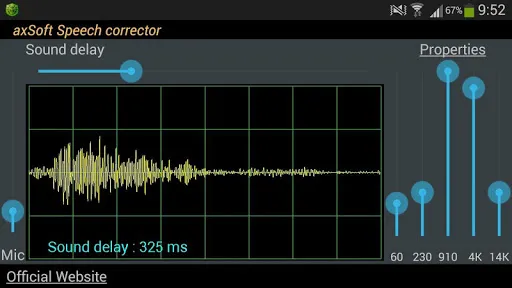 ภาพหน้าจอของ axSoft Speech corrector