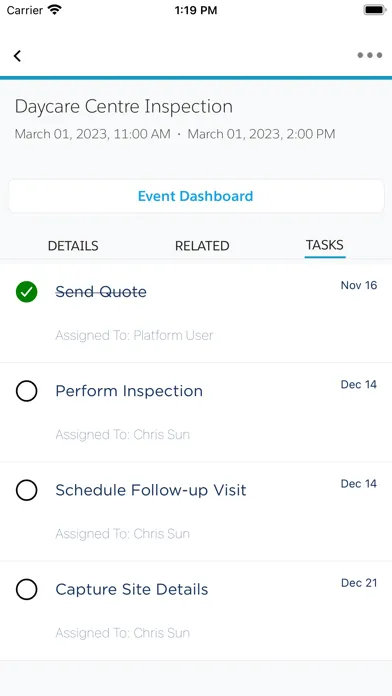 Axsy Mobile for Salesforce Screenshots