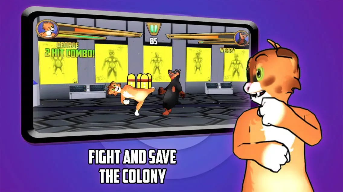 Captures d'écran de Cat Fighting Battle