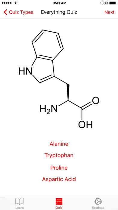 Zrzuty ekranu Amino Acid Guide