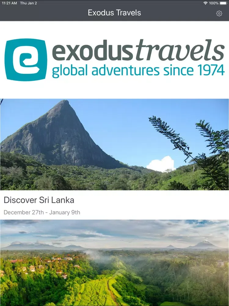 Exodus Travels Tailormade iPad 應用截圖
