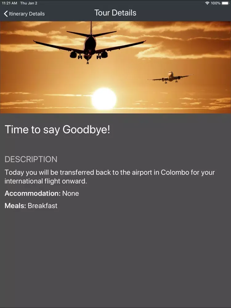 Exodus Travels Tailormade iPad 應用截圖