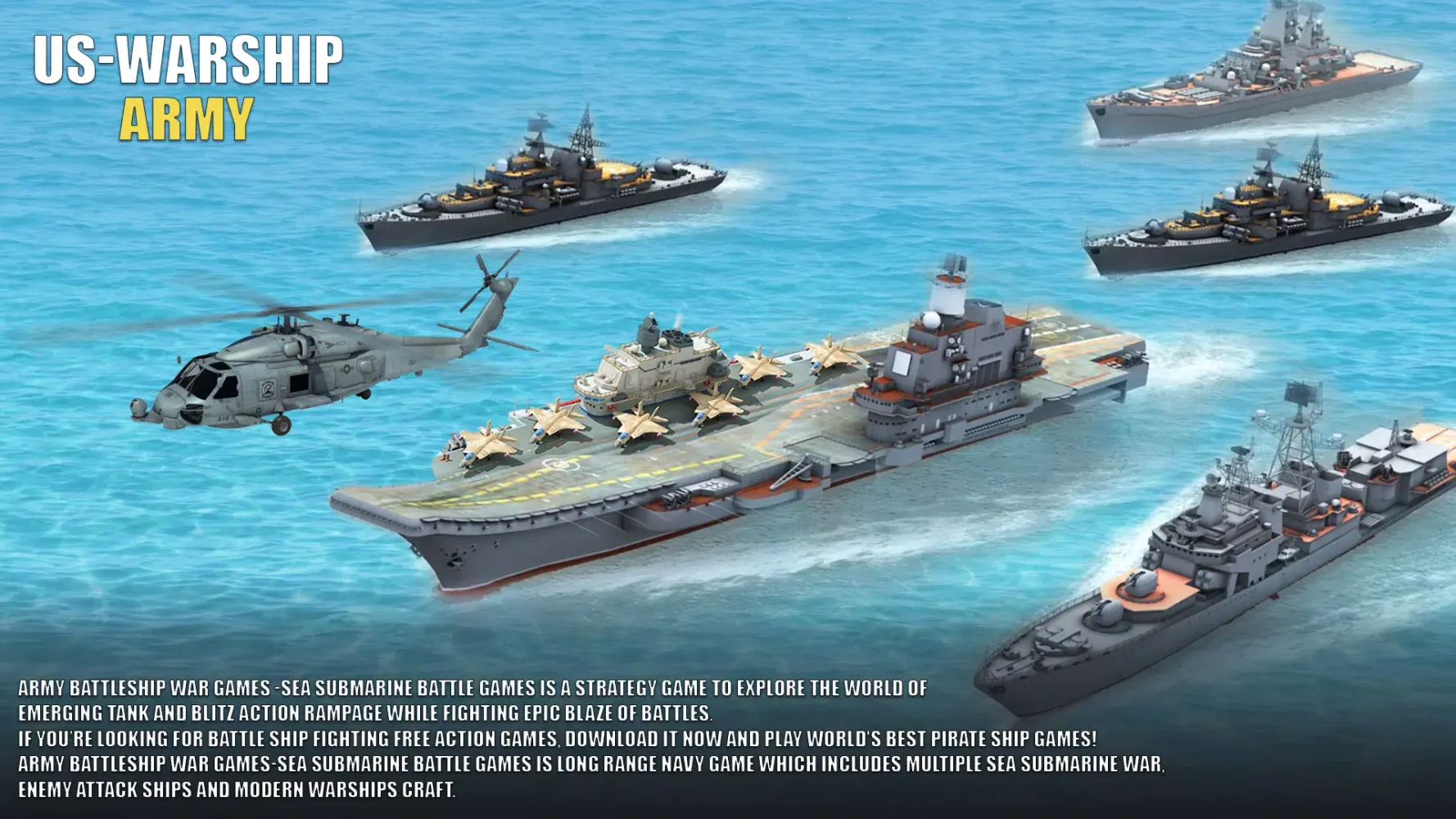 Captures d'écran de US Warship Army Battle Ship