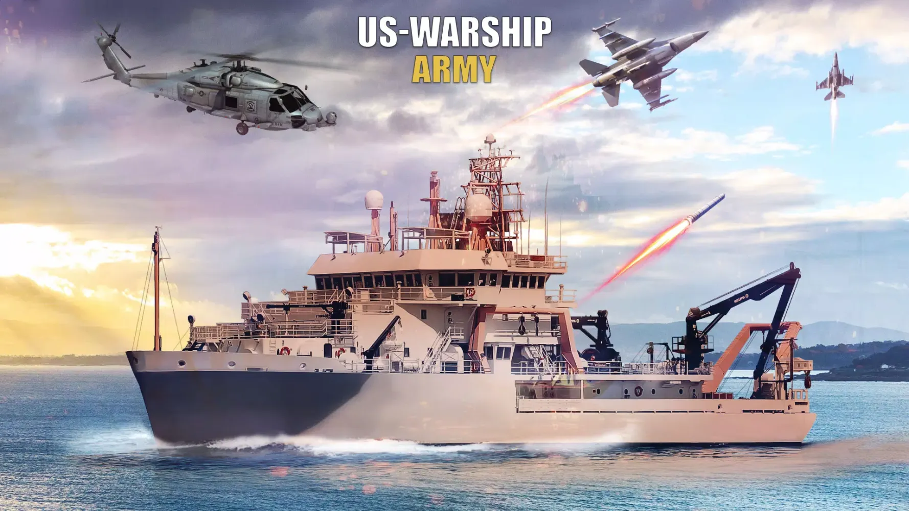 Captures d'écran de US Warship Army Battle Ship