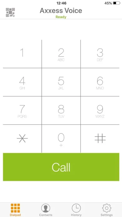 ภาพหน้าจอของ Axxess Voice