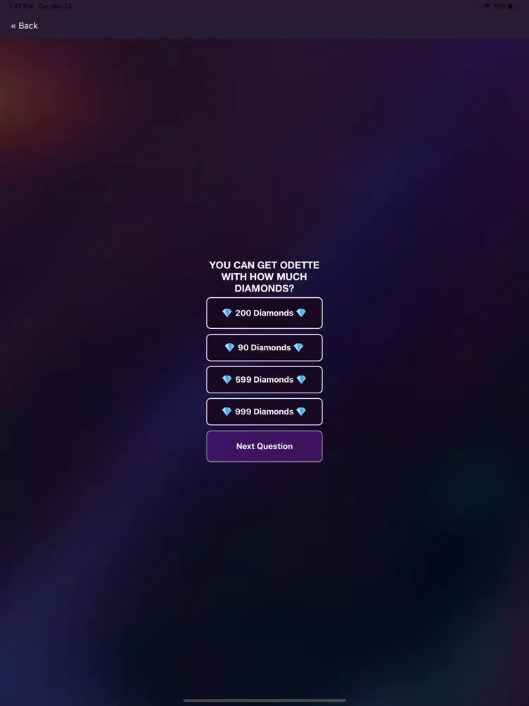 Screenshot di Diamonds Quiz for MLBB iPad 