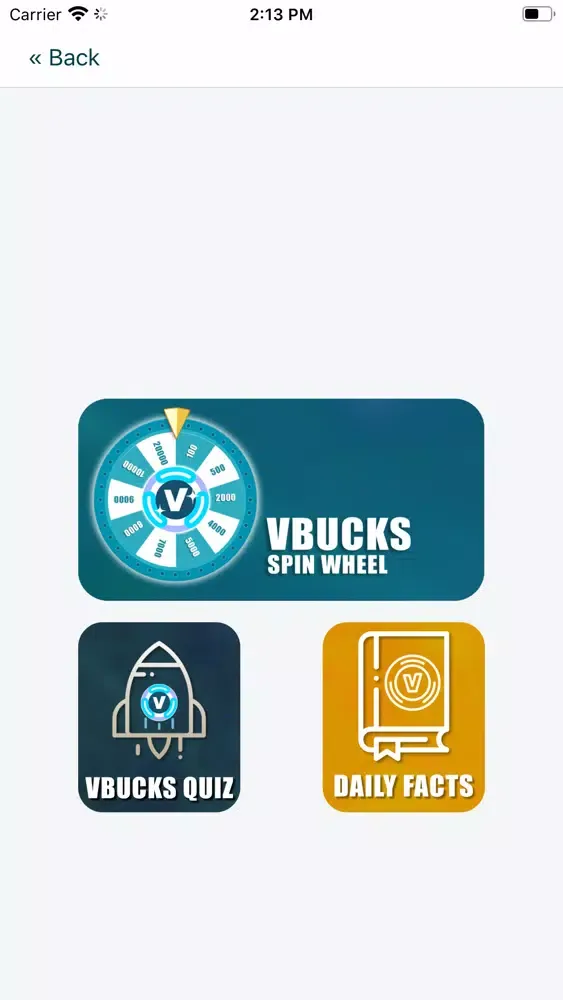 Zrzuty ekranu Vbucks Spin Wheel for Fortnite