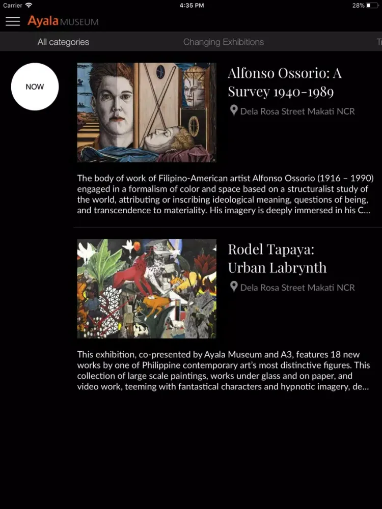 Ayala Museum iPad  Screenshots