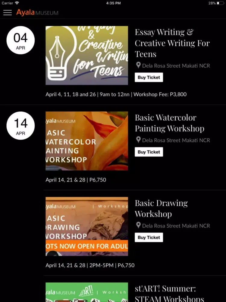 Ayala Museum iPad  Screenshots
