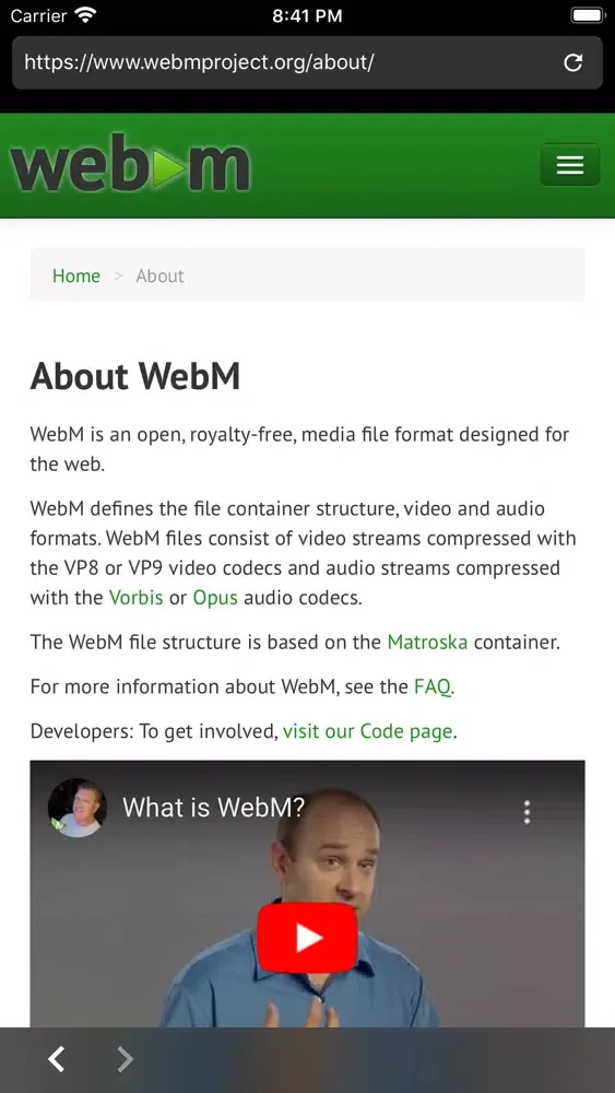 تصاویر Fast Webm Browser