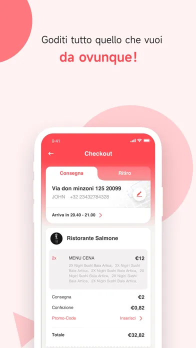 Tangkapan skrin AYCE: Sushi Consegna e Prenota