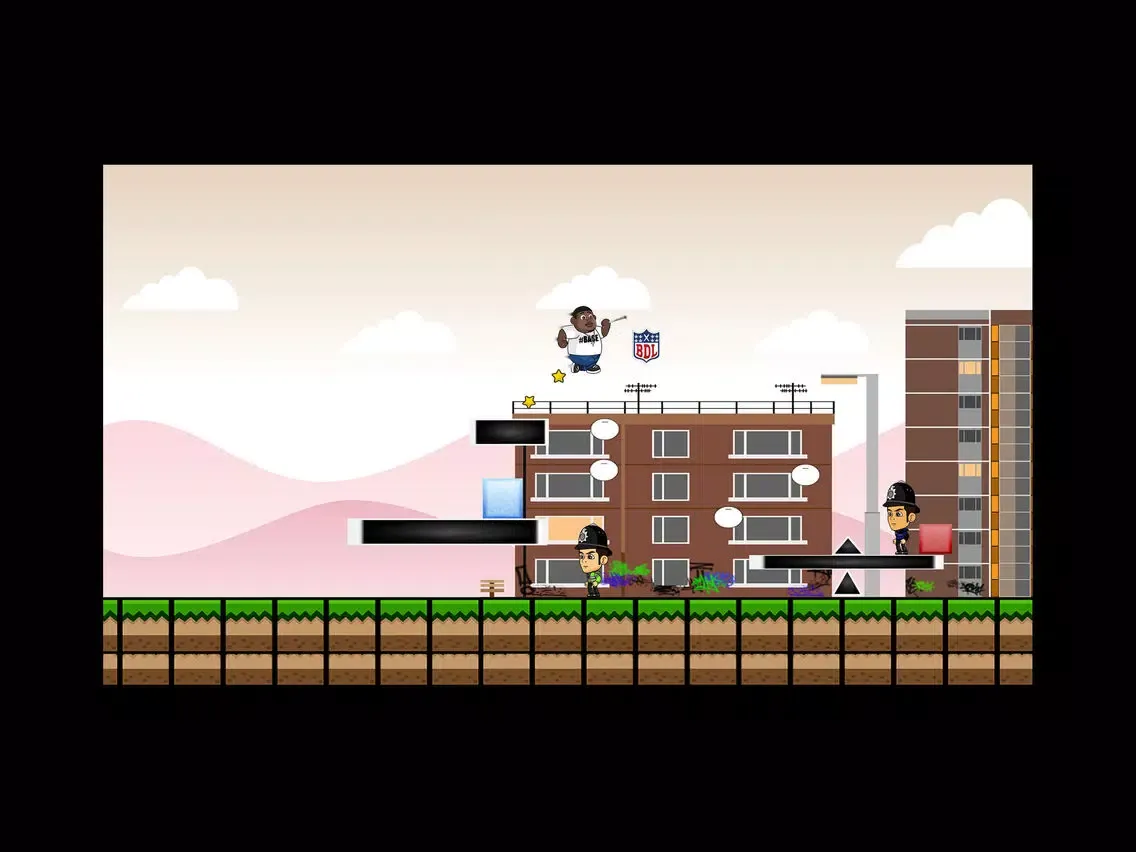 ภาพหน้าจอของ Base Invaders - For Big Narstie iPad 