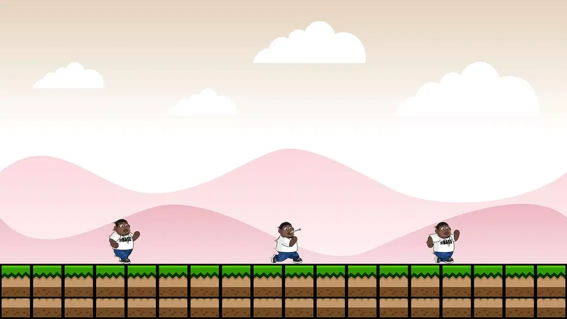 ภาพหน้าจอของ Base Invaders - For Big Narstie